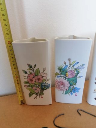 Umidificatori vintage ceramica floreale