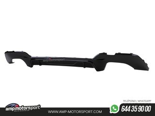 DIFUSOR TRASERO PARA BMW SERIE 3 G20 G21 + COLAS DOBLES CROMADAS