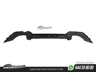 DIFUSOR TRASERO PARA BMW SERIE 3 G20 G21 + COLAS DOBLES CROMADAS