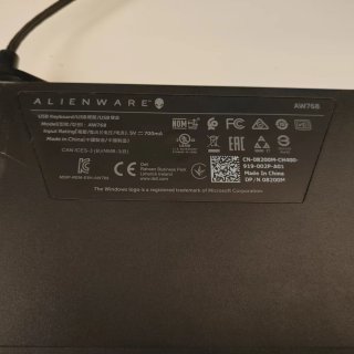 Teclado Alienware AW768 Inglese