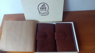 Juego 2 Carteras Piel Marrón Nuevas