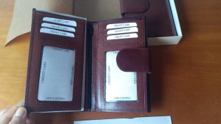 Juego 2 Carteras Piel Marrón Nuevas