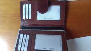 Juego 2 Carteras Piel Marrón Nuevas