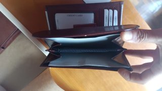 Juego 2 Carteras Piel Marrón Nuevas