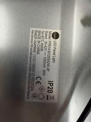 Panel LED Inspire 120x30cm 38W 4000K (2 uds)