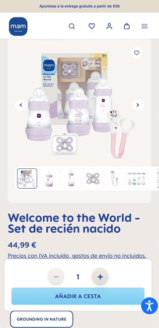 Set Regalo Biberones Mam Recién Nacido
