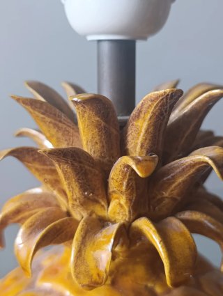 Lampada da tavolo ananas vintage anni '70