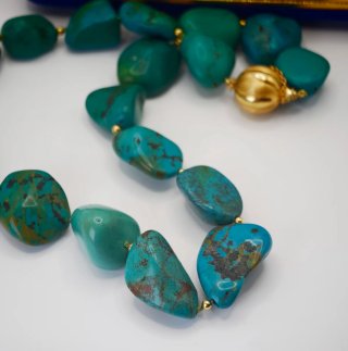 Collana Turchese Oro 18kt