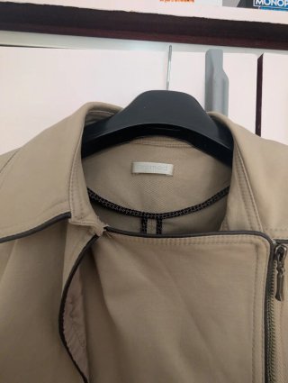 Gabardina beige Promod con cremallera