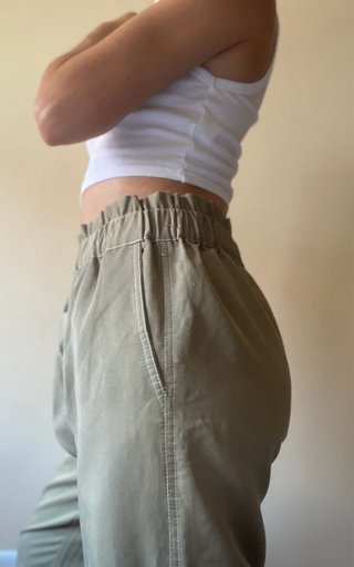 Pantalón Zara Oliva Talla S