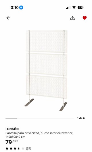 Pantalla para privacidad Ikea