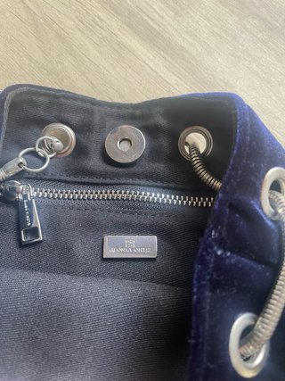 Bolso terciopelo azul Gloria Ortiz