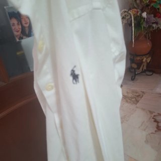 Camisa Polo Ralph Lauren Blanca Talla 15