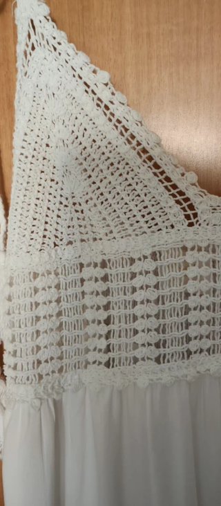 Vestido Ibicenco Blanco Crochet