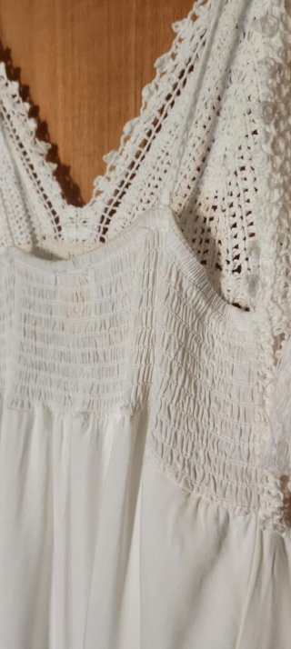 Vestido Ibicenco Blanco Crochet