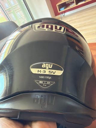 Casco AGV Integral Negro Brillo con Gafas de Sol