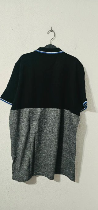 Polo Livergy Negro y Gris Talla XXL