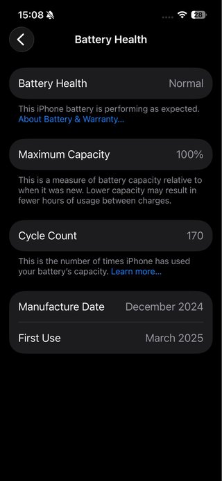 iPhone 16e blanco 100% batería