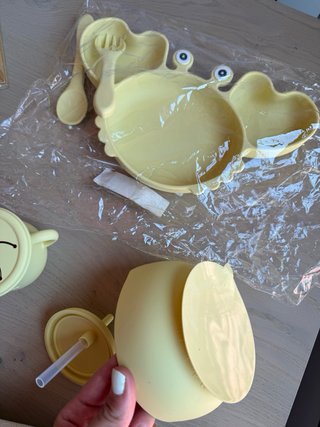 Cubertería bebé silicona 4 piezas