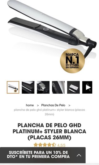 Plancha GHD Platinum + Blanca