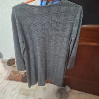 Vestido Stradivarius Otoño Gris Talla M