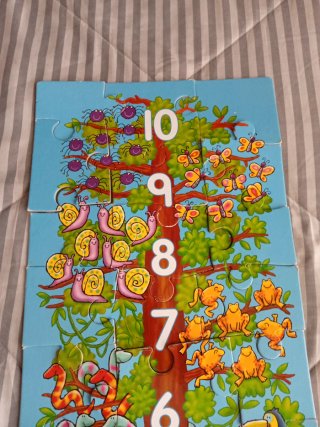 Puzzle infantil números y animales