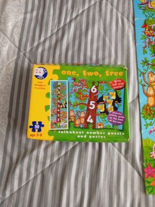 Puzzle infantil números y animales