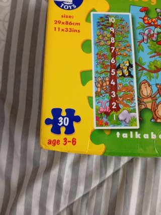 Puzzle infantil números y animales