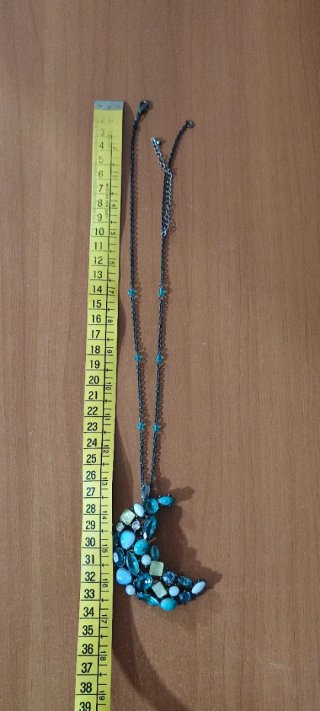 Collana artigianale luna con pietre