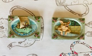Imanes de mariposas, capricornio, gatos, barcos.