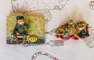 Imanes de mariposas, capricornio, gatos, barcos.