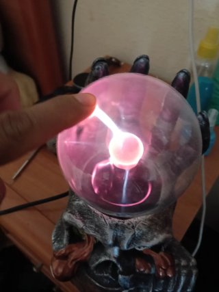 Lámpara de mano de cristal