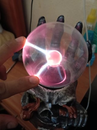 Lámpara de mano de cristal