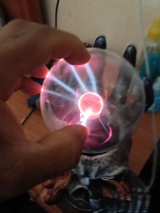 Lámpara de mano de cristal
