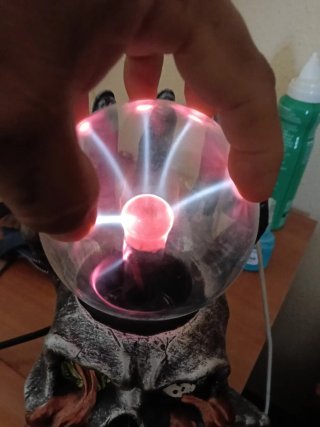 Lámpara de mano de cristal