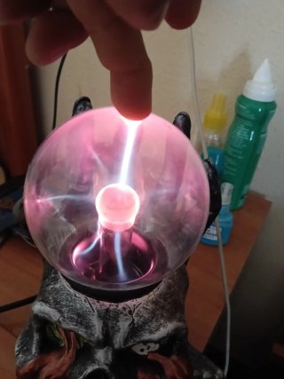 Lámpara de mano de cristal