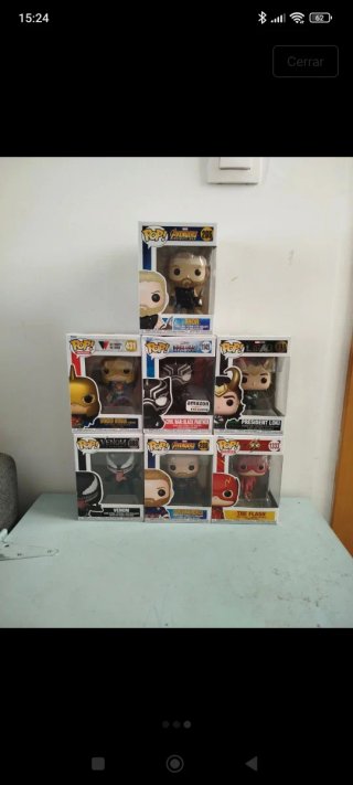 Lote Funko Pop Superhéroes Marvel DC