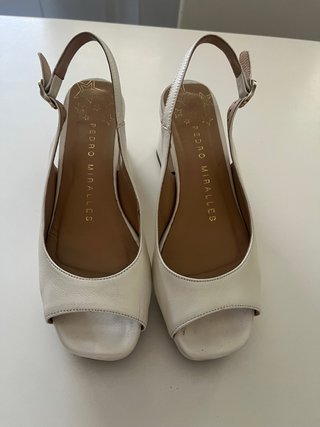 Sandalias de piel Pedro Miralles Blancas