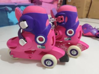 Patines Oxelo Niña Talla Ajustable + Protecciones