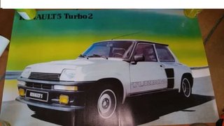 Póster Renault 5 Turbo 2 Concesionario