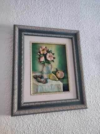 Cuadro flores y frutas