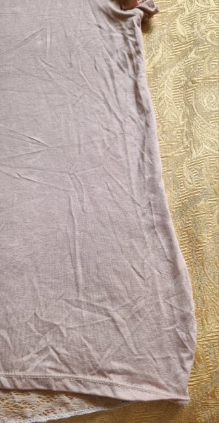 Canotta donna beige con pizzo