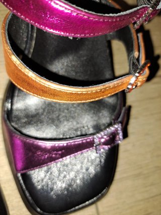 Sandalias Noa Harmon Marrón y Morado Talla 8cm
