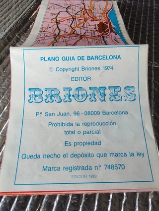 PLANO GUIA DE BARCELONA.