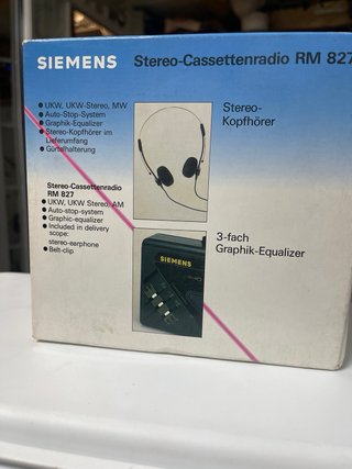 Radio Cassette Siemens RM 827