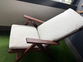 2 Sillas Madera Plegables Reclinables