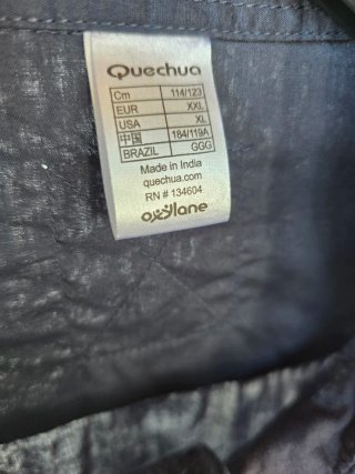 Camicia blu uomo taglia XXL 100% cotone