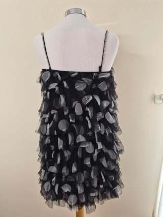 Twinset Mini Abito Tulle Balze XS