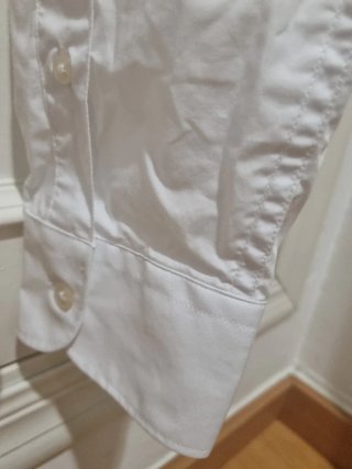 Camisa de vestir Mango Blanca Talla L 100% Algodón