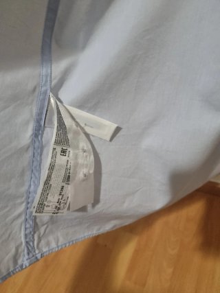 Camisa de vestir Mango Blanca Talla L 100% Algodón